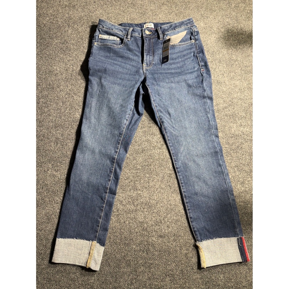 Tommy‎ Jeans Womens Skinny Mid Rise Ankle Jeans Blue Size 8 W29 T31KOFAB NEW